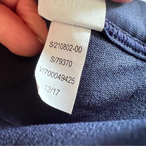 Athleta Navy Prism Back Bikini Top Swimsuit Size Large - Picture 9 of 9